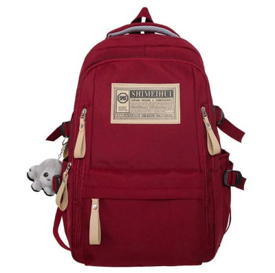 Picture of Aesthetic Large Capacity Backpack (Red)