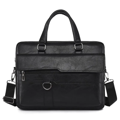 Picture of Amsburg Laptop Leather Bag(Black)