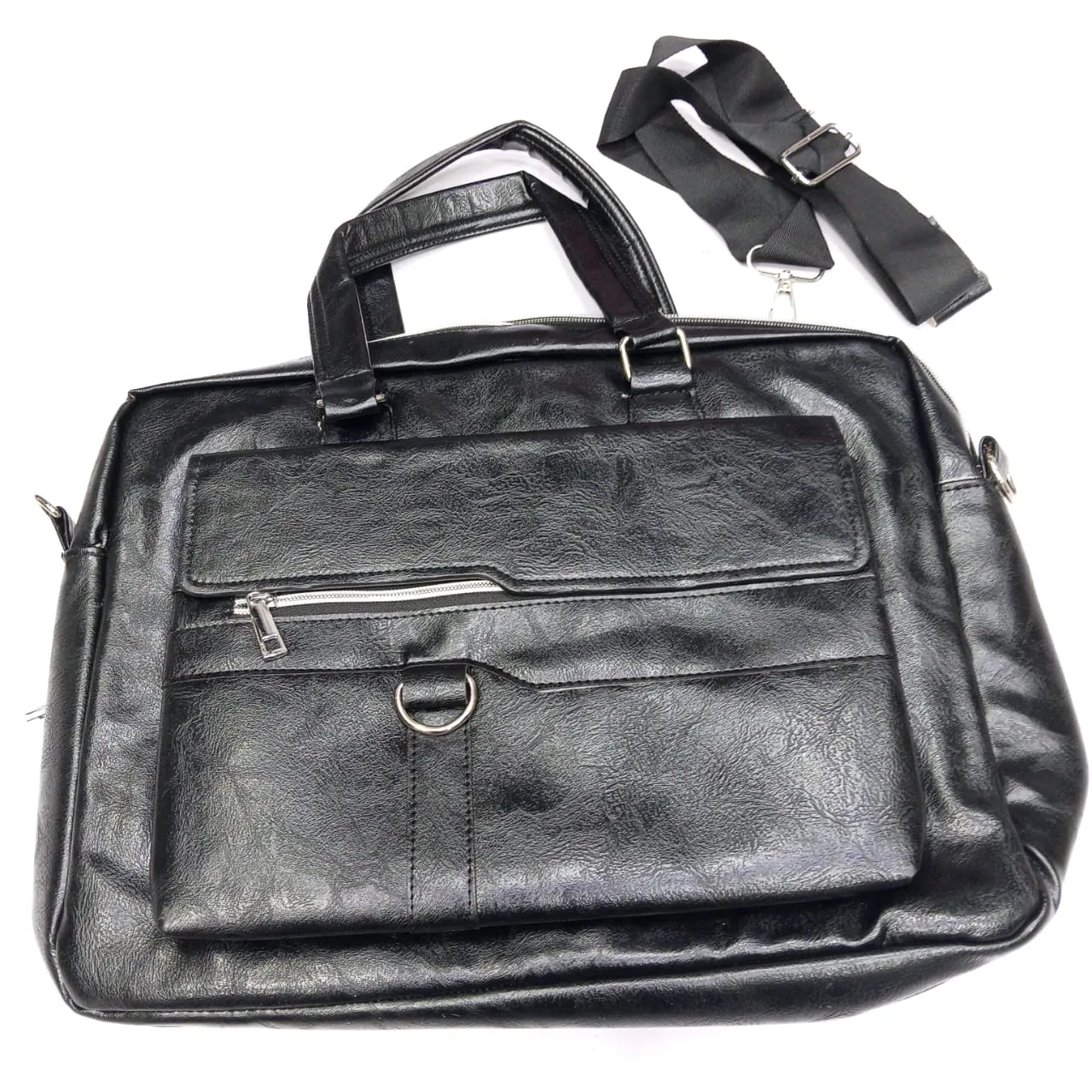 Picture of Amsburg Laptop Leather Bag(Black)