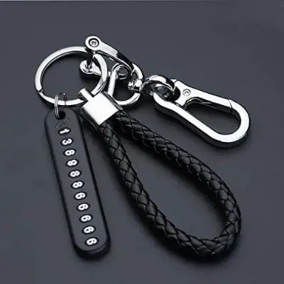 Picture of Anti-lost keychain with Mobile Number for Bicycle Car Auto Motor Cycle Key Ring Gift
