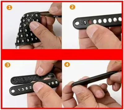 Picture of Anti-lost keychain with Mobile Number for Bicycle Car Auto Motor Cycle Key Ring Gift