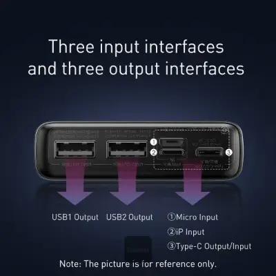 Picture of Baseus Adaman 20000mAh 22.5W Metal Power Bank with Digital Display – Black