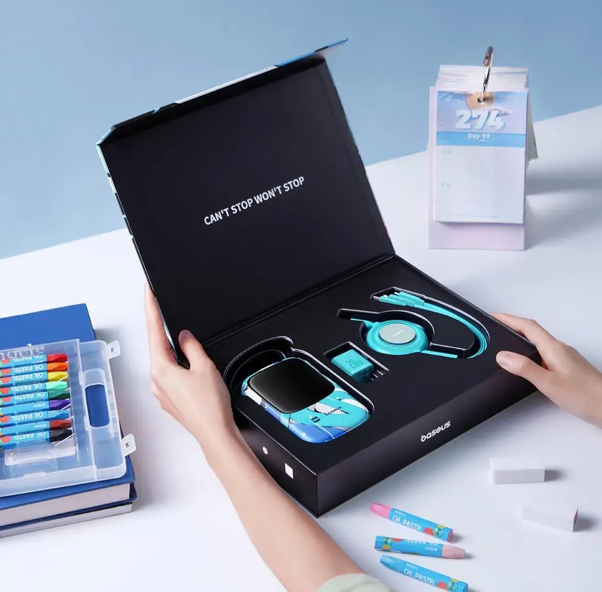 Picture of Baseus power bank, a portable charger designed to provide power to electronic devices