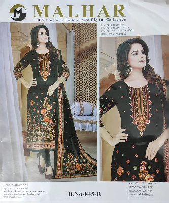 Picture of MALHAR 100% Premium cotton lawn digital printed 3 Piece