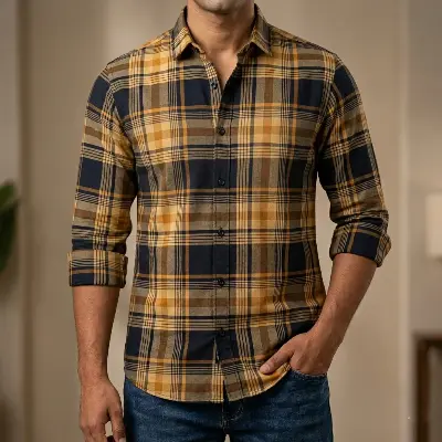 Picture of Pure Cotton full Sleeve Shirt for Men's