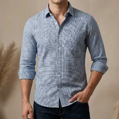 Picture of Pure Cotton full Sleeve Shirt for Men's