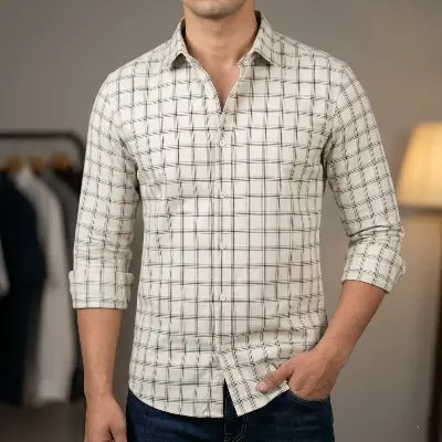 Picture of Pure Cotton full Sleeve Shirt for Men's