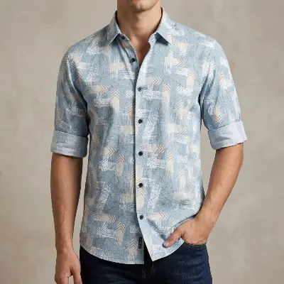 Picture of Pure Cotton full Sleeve Shirt for Men's