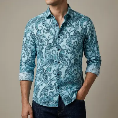 Picture of Pure Cotton full Sleeve Shirt for Men's