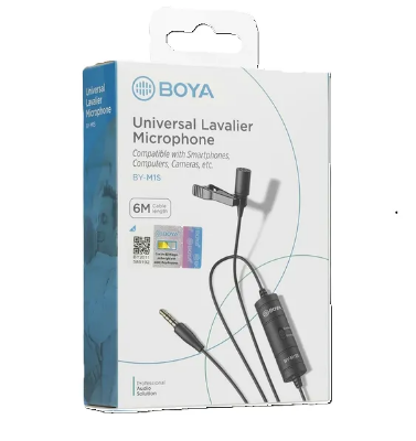 Picture of BOYA BY-M1S Universal Lavalier Microphone
