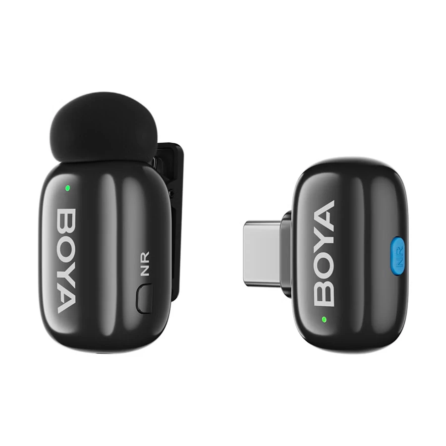 Picture of BOYA mini-14-B The World's Tiniest Wireless Microphone (1RX, 2TX) for android devices