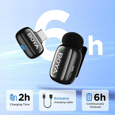 Picture of BOYA mini-17 The World's Tiniest Wireless Microphone (1RX, 1TX) for Type C Device's