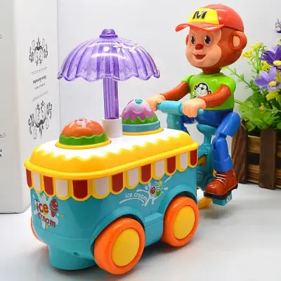 Picture of Bump And Go Monkey Ice Cream Toy for Kids