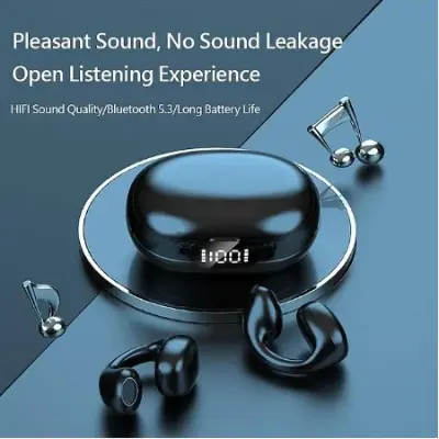 Picture of Painless Wear Ear-clip Earphones, Air Conduction, HiFi Stereo, Clip On Wireless Earphone, Touch Control Model LY22