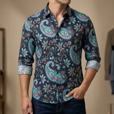 Picture of Pure Cotton full Sleeve Shirt for Men's