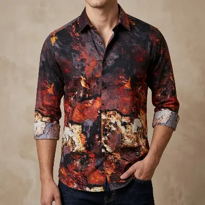 Picture of Pure Cotton full Sleeve Shirt for Men's