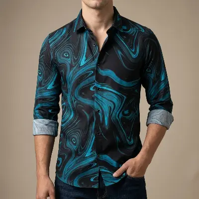 Picture of Pure Cotton full Sleeve Shirt for Men's