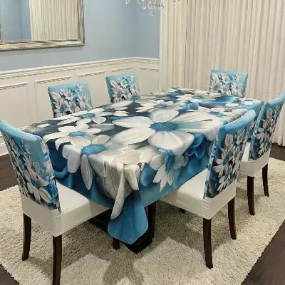 Picture of China Premium 3D Print Table Cloth Set