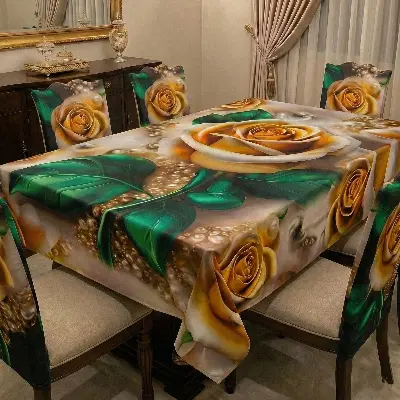 Picture of China Premium 3D Print Table Cloth Set