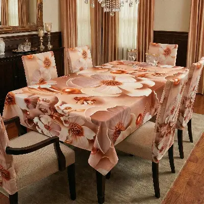 Picture of China Premium 3D Print Table Cloth Set