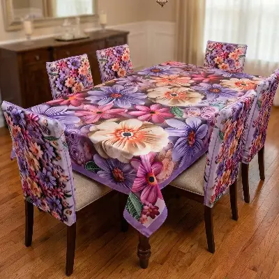 Picture of China Premium 3D Print Table Cloth Set