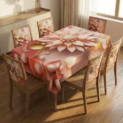 Picture of China Premium 3D Print Table Cloth Set