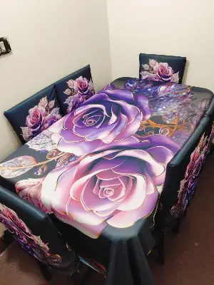 Picture of China Premium 3D Print Table Cloth Set