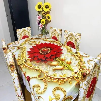 Picture of China Premium 3D Print Table Cloth Set