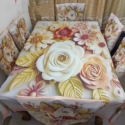 Picture of China Premium 3D Print Table Cloth Set
