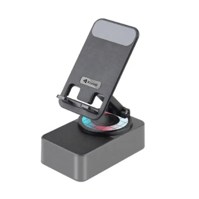 Picture of KISONLI M-1 Wireless Folding Bracket RGB Bluetooth Speaker With 360 Degree Phone Holder Stand