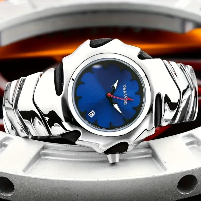 Picture of DENVOSI Premium Metal Watch – Bold Design (Blue Dial)