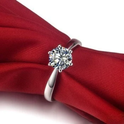 Picture of Diamond Cut Zirconia Superflow Ring (Adjustable)