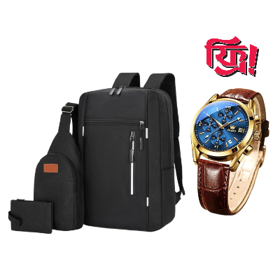 Picture of Exclusive 3-in-1 Bag Set with Free Watch!