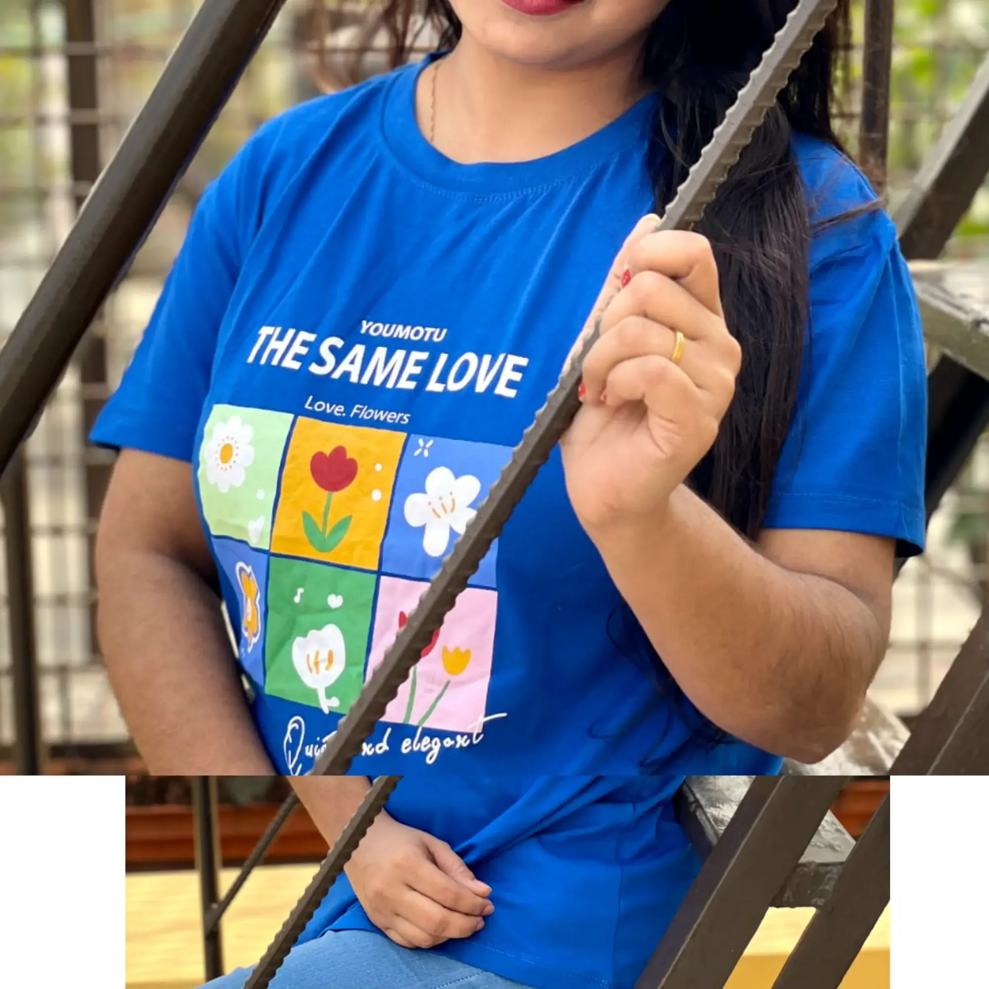 Picture of DTF Printed ladies T shirt | Half Sleeve Plain | Regular Fit Ladies T Shirt for Women & Girls |