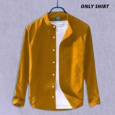 Picture of Men's Solid Colour Ban color Shirt(Katali)