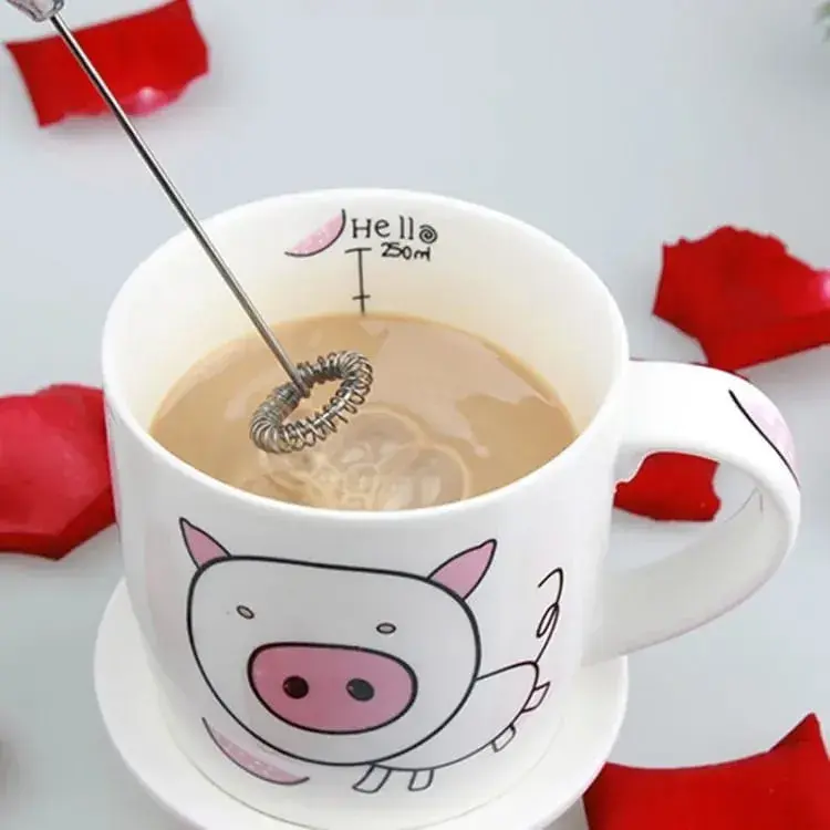 Picture of Electric Foam Maker for Milk, Coffee, Egg Beater, Juice, Cafe Without battery Multicolour