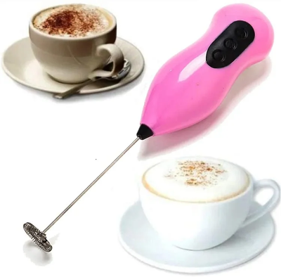 Picture of Electric Foam Maker for Milk, Coffee, Egg Beater, Juice, Cafe Without battery Multicolour