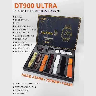 Picture of DT900 Ultra SmartWatch With Free 7 Straps (Orginal)