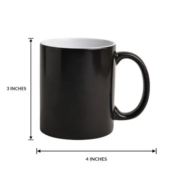 Picture of Customized Printed Magic Mug – Black
