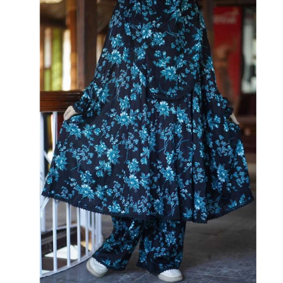 Picture of Elegant Palazzo long Khimar Set