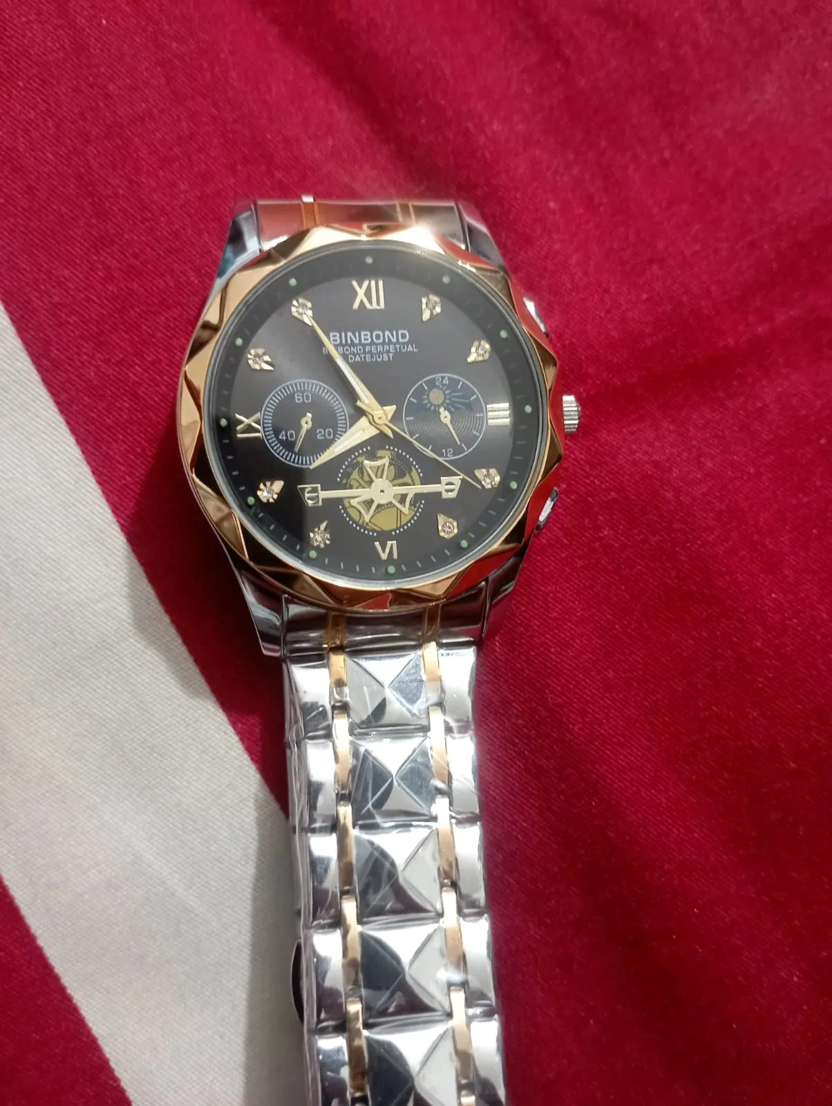 Picture of BINBOND B1236 Brand Fashion Tourbillon Dial Quartz Watches Men’s Luxury Stainless Steel