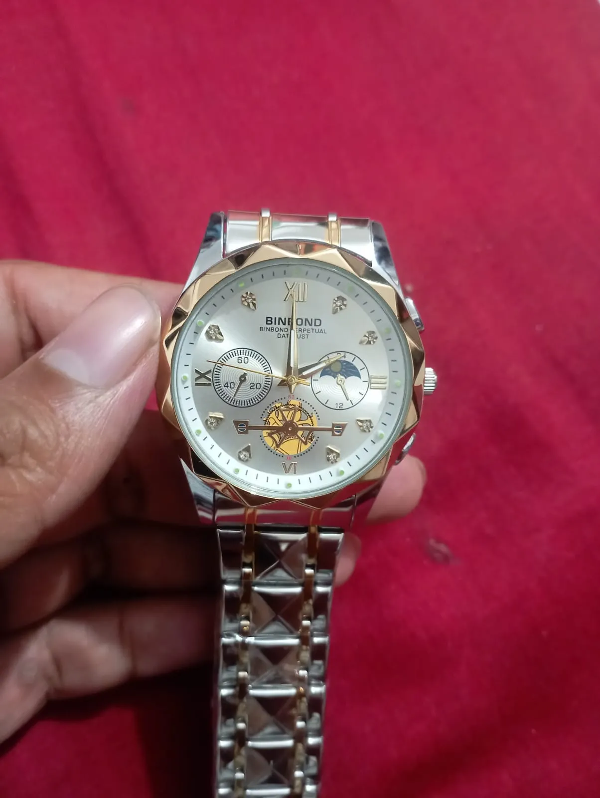 Picture of BINBOND B1236 Brand Fashion Tourbillon Dial Quartz Watches Men’s Luxury Stainless Steel