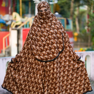 Picture of Elegant Palazzo long Khimar Set