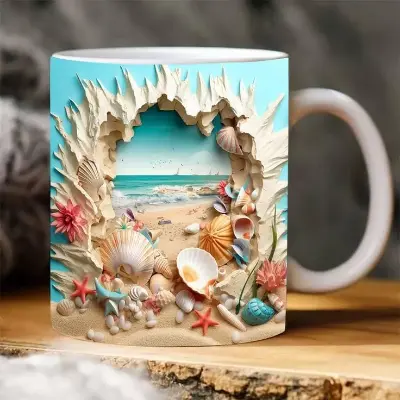 Picture of 3D Fish In Water Design Mug