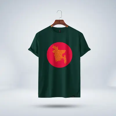 Picture of Bangladesh Map T-Shirt For Mens