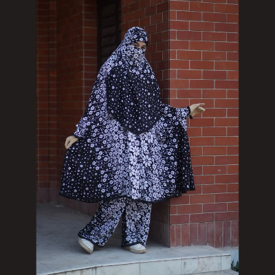 Picture of Elegant Palazzo long Khimar Set