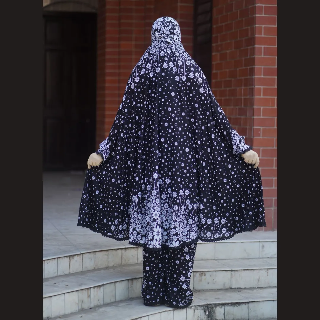 Picture of Elegant Palazzo long Khimar Set