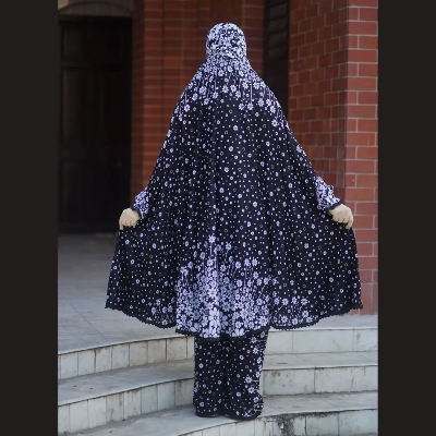 Picture of Elegant Palazzo long Khimar Set