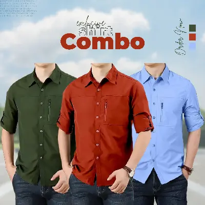 Picture of Exclusive 3-Piece Stylish Shirt Combo Pack