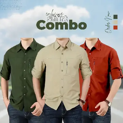 Picture of Exclusive 3-Piece Stylish Shirt Combo Pack